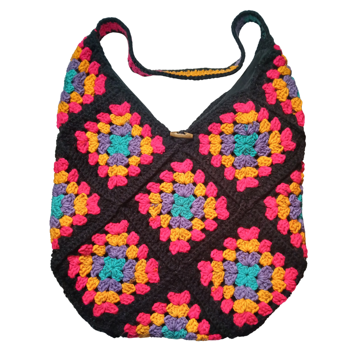 15-Granny Square Lined Bag