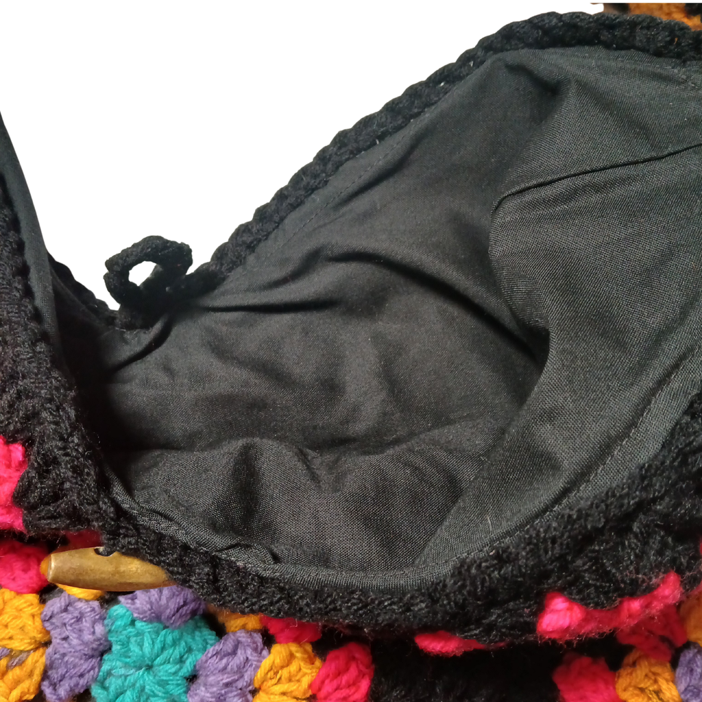 15-Granny Square Lined Bag