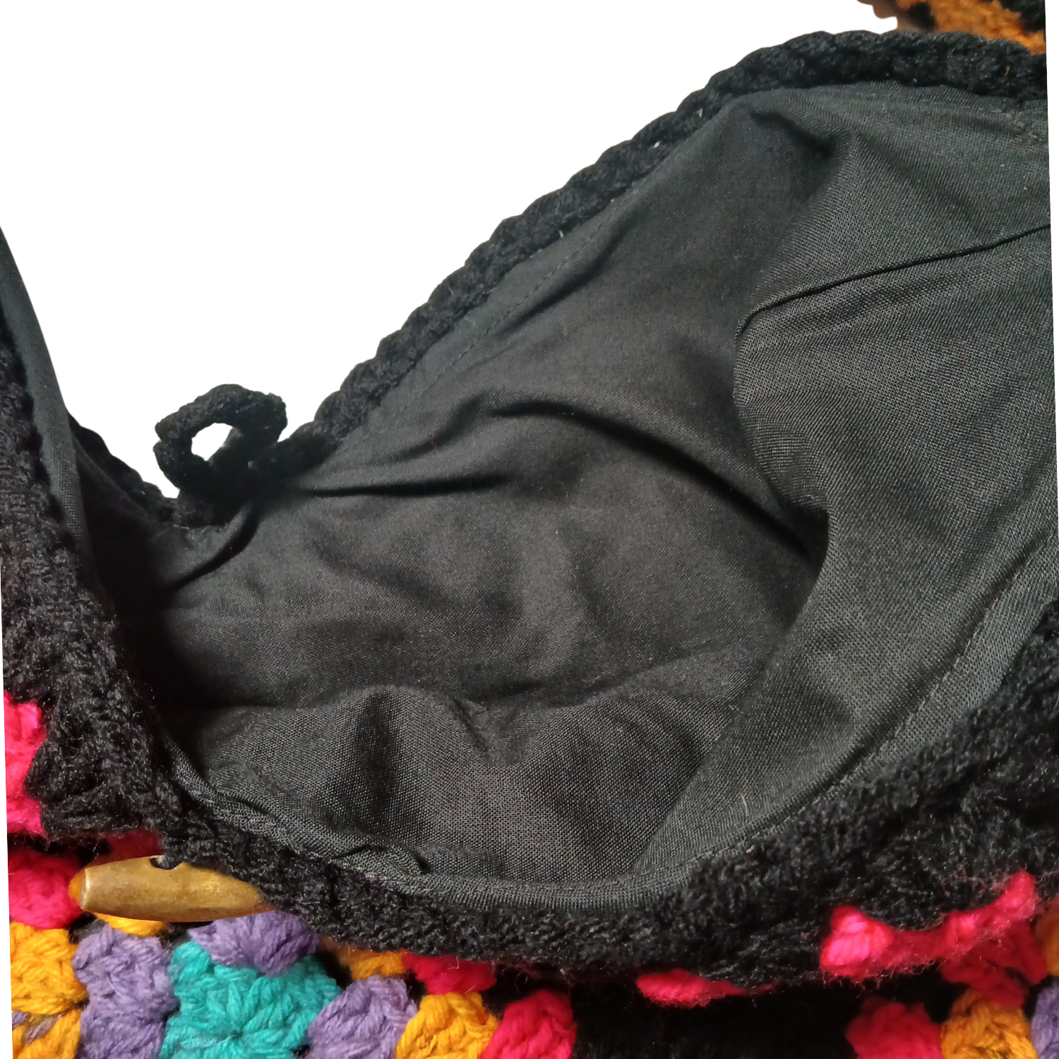12-Square Medium Line Granny Square Bag